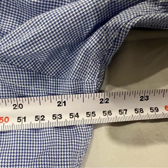 Hackett London blue/white Ghingham cotton shirt. Size Slim L or Regular S. - Picture 7 of 7